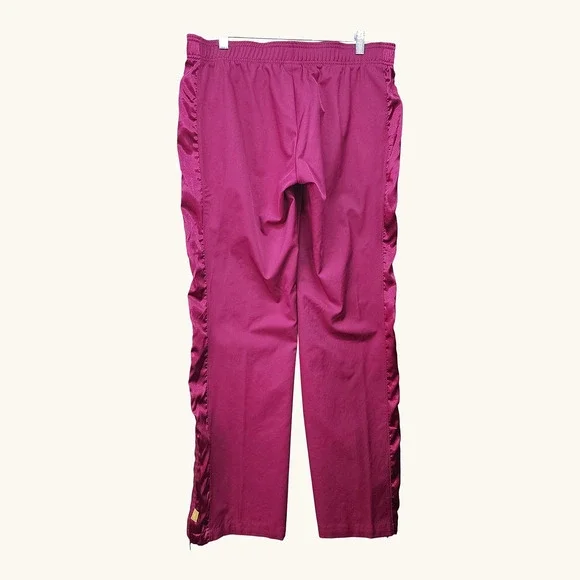 Nike Burgundy Tracksuit Womens Windbreaker XL Jacket + Large Pants Jogging Set - Picture 5 of 16